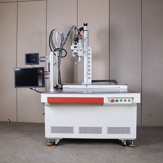 Musteranpassung 1000/1500/2000/3000 W Maßgeschneiderte schnelle Plattform und tragbare Faserlaserschweißmaschine zum Blockieren/Siegeln/Punktieren aller Metalle und seltener Metalle